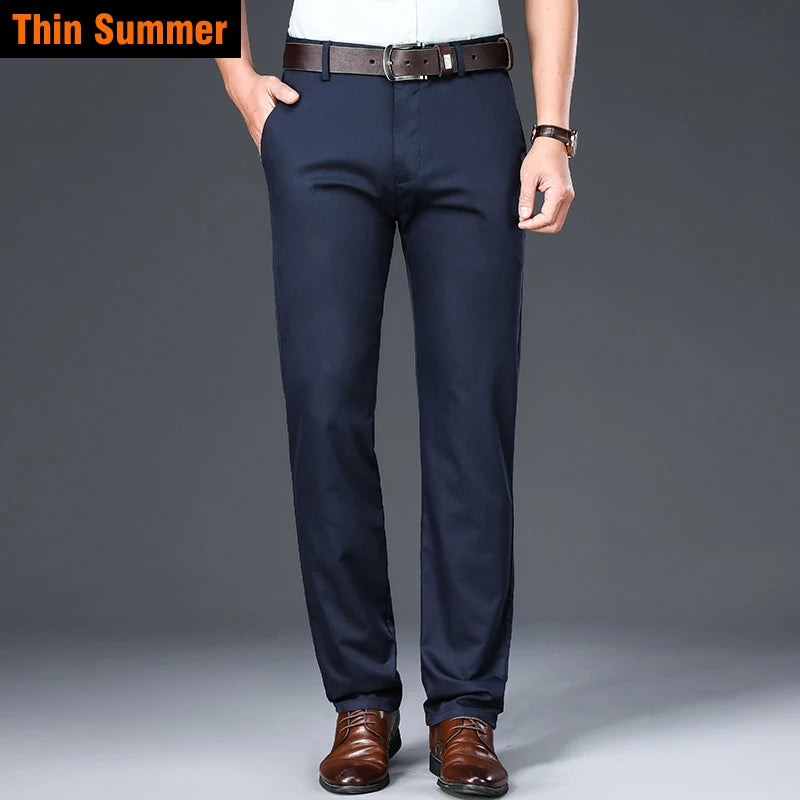 Bamboo Fiber Casual Pants Classic Style Men