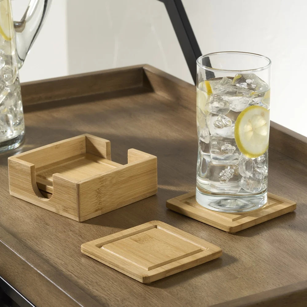 Bamboo Coaster Set