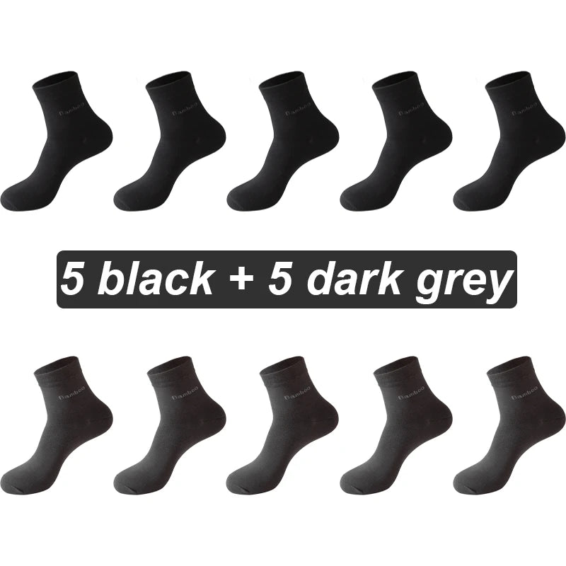 Bamboo Fiber Socks Men 10 pairs