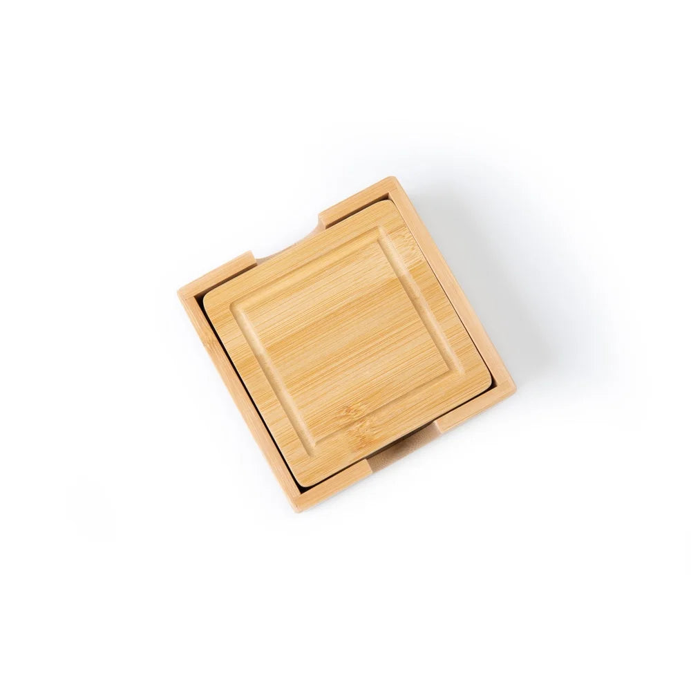 Bamboo Coaster Set