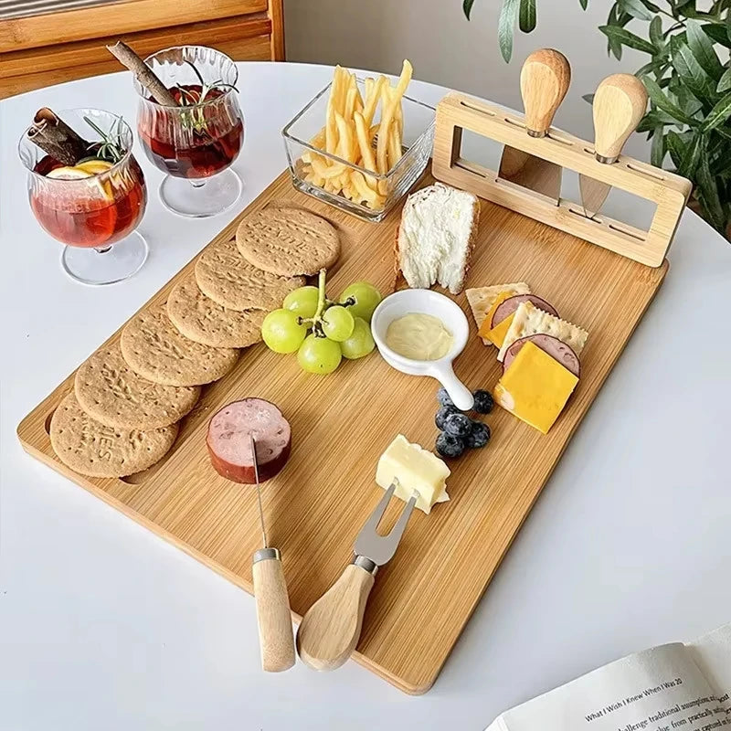 Bamboo Cheese Board Serving Tray