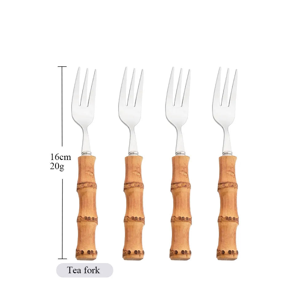 Bamboo tableware set 4/20pcs