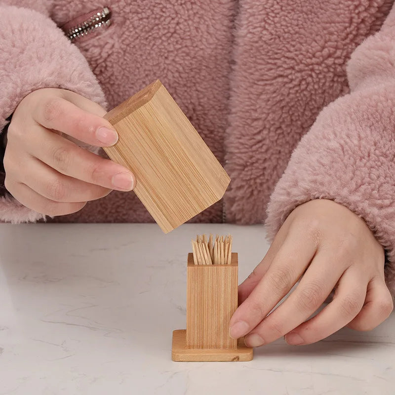 Bamboo Toothpick Holder 1 pc