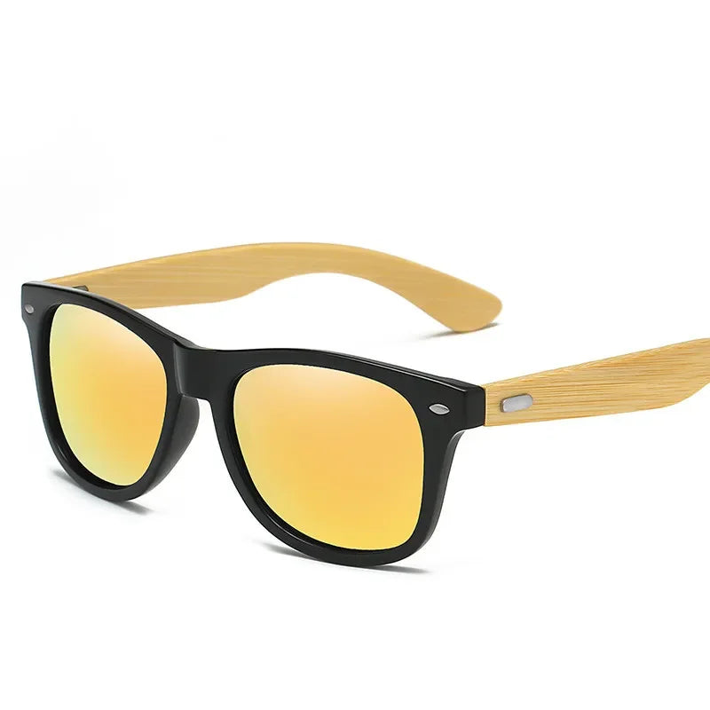 Bamboo Sunglasses Men Women Classic UV400 Non-Polarized
