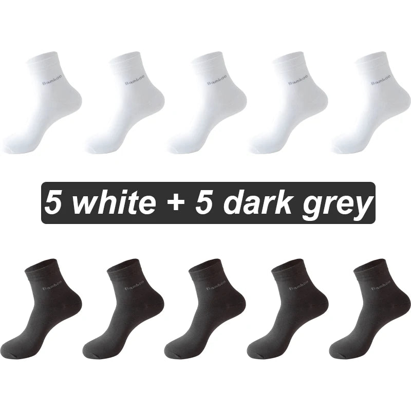 Bamboo Fiber Socks Men 10 pairs