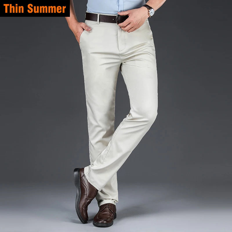 Bamboo Fiber Casual Pants Classic Style Men