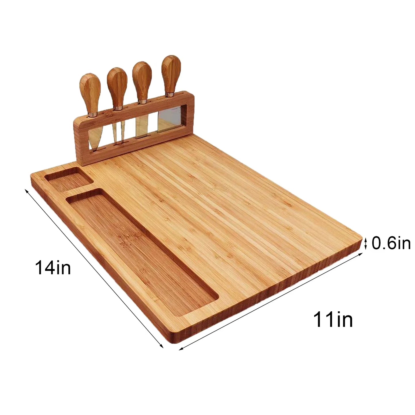 Bamboo Cheese Board Serving Tray
