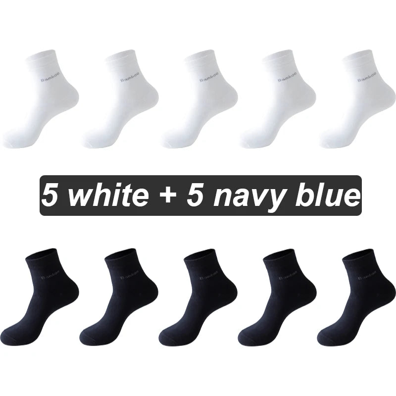 Bamboo Fiber Socks Men 10 pairs
