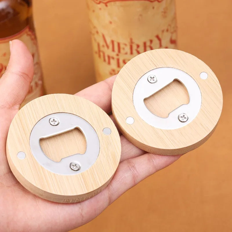 Bamboo Magnetic Bottle Openers  1/3/5/10 pcs