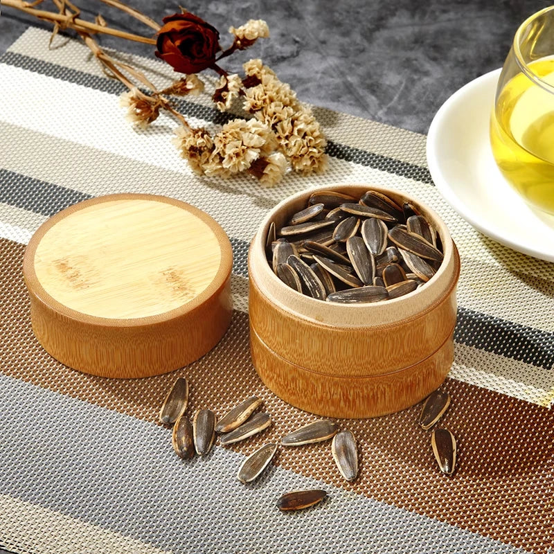 Bamboo Food Storage Box Tea Nut Spice