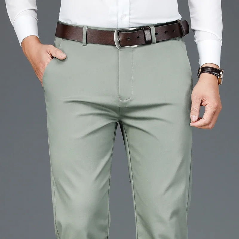 Bamboo Fiber Casual Pants Classic Style Men