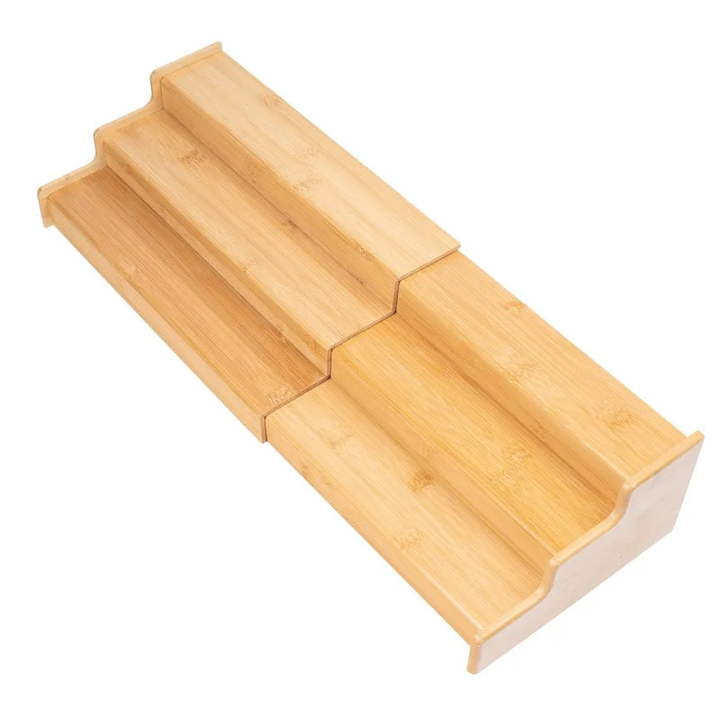 Bamboo Spice Rack Organizer