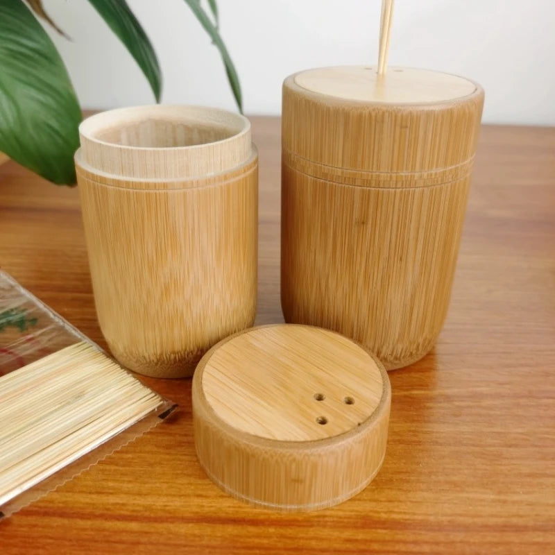 Bamboo Toothpick Holder