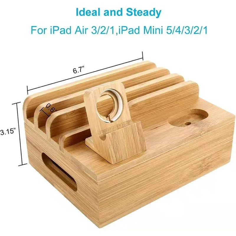 Bamboo Charging Station Dock