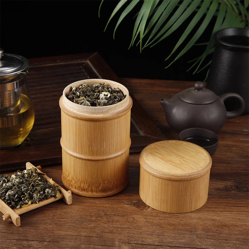 Bamboo Food Storage Box Tea Nut Spice