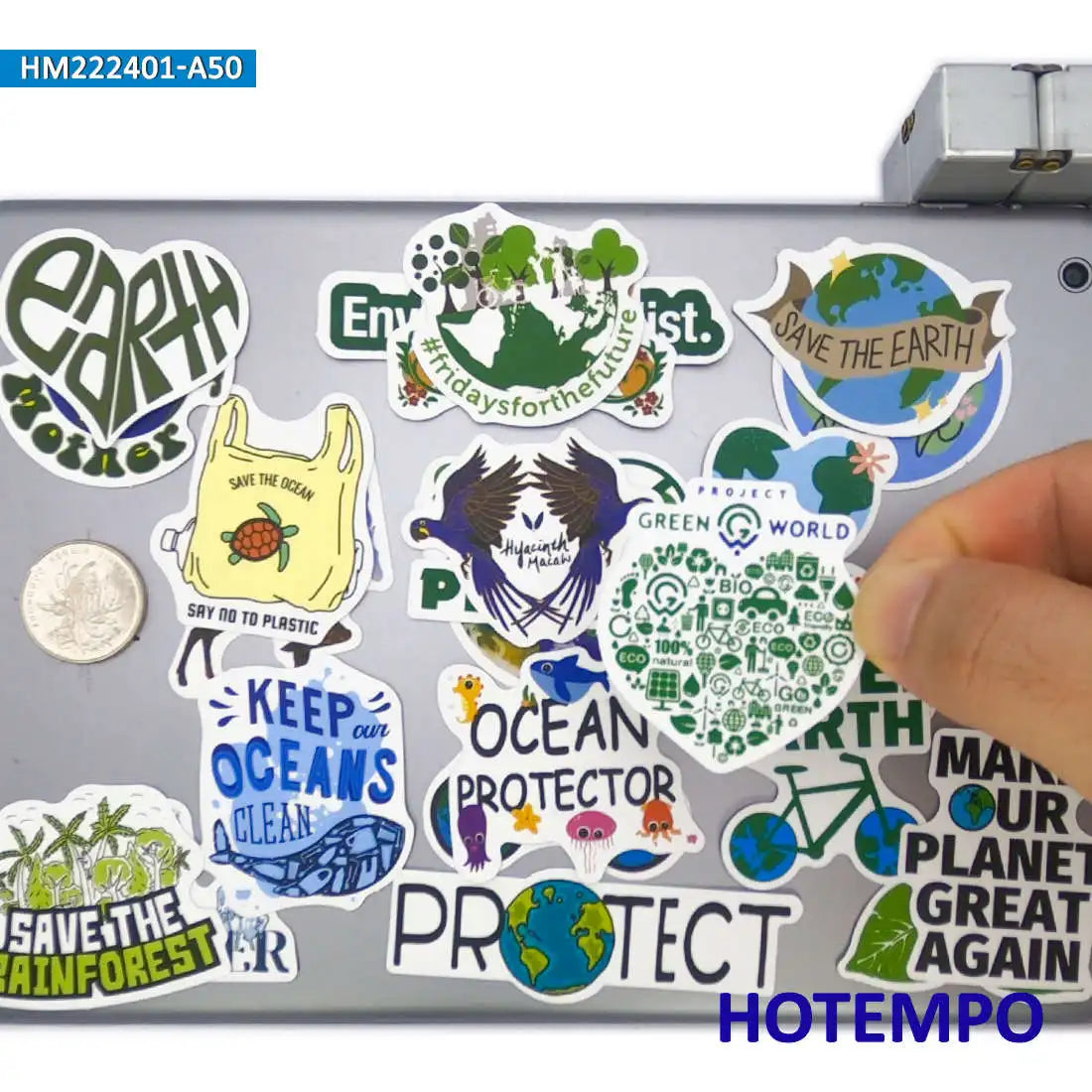 Save The Planet Stickers 50Pcs