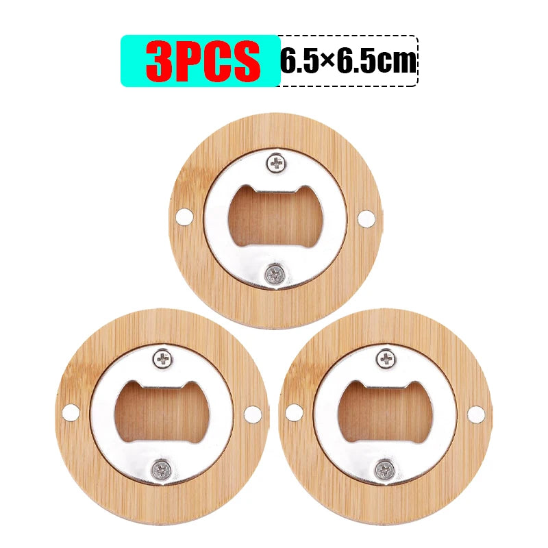 Bamboo Magnetic Bottle Openers  1/3/5/10 pcs