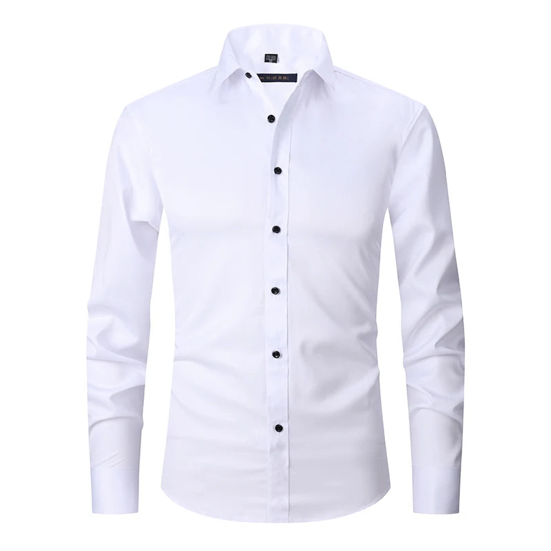 Bamboo  Cotton Long-sleeved Men's Shirt