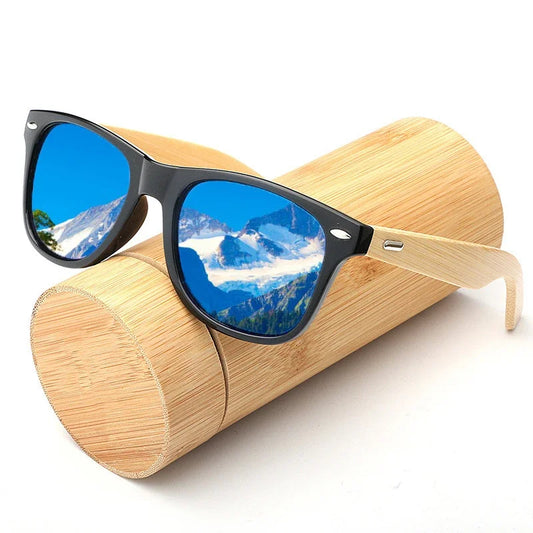 Bamboo Sunglasses Men Women Classic UV400 Non-Polarized