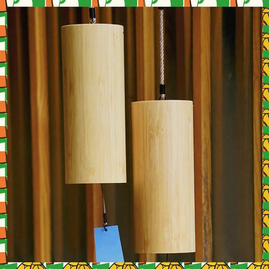 Bamboo Windchime Winter Style Outdoor