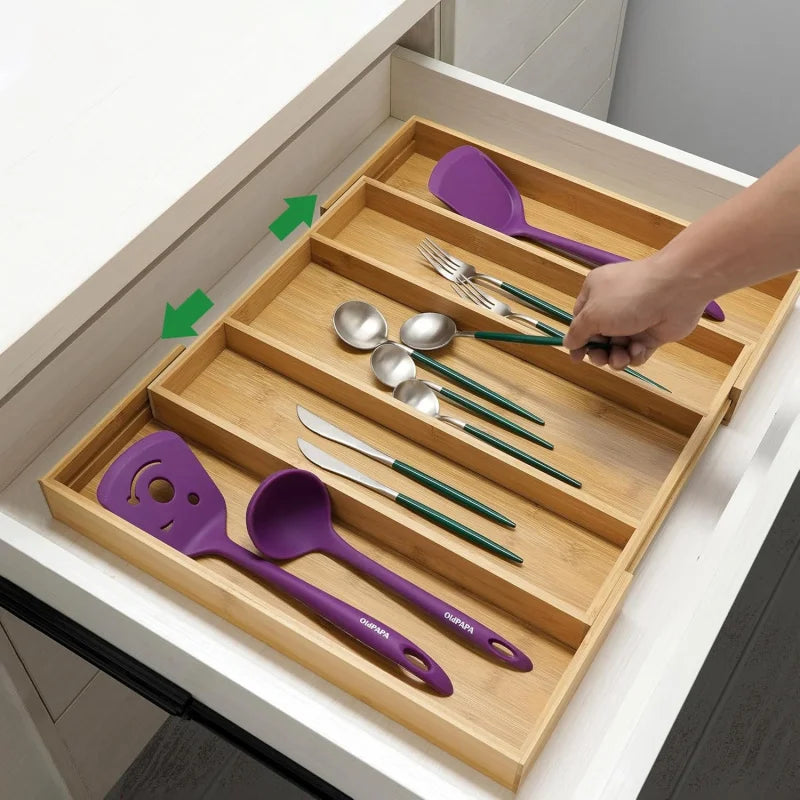 Bamboo Cutlery Tray