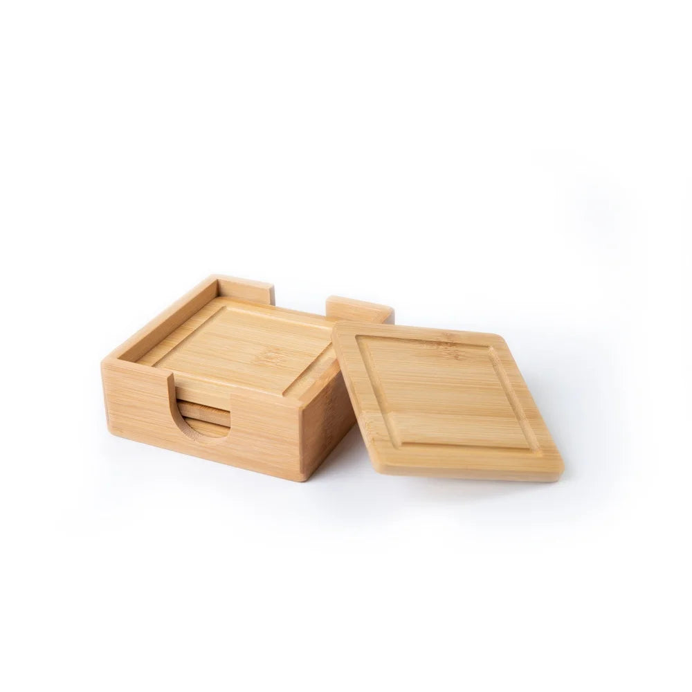 Bamboo Coaster Set