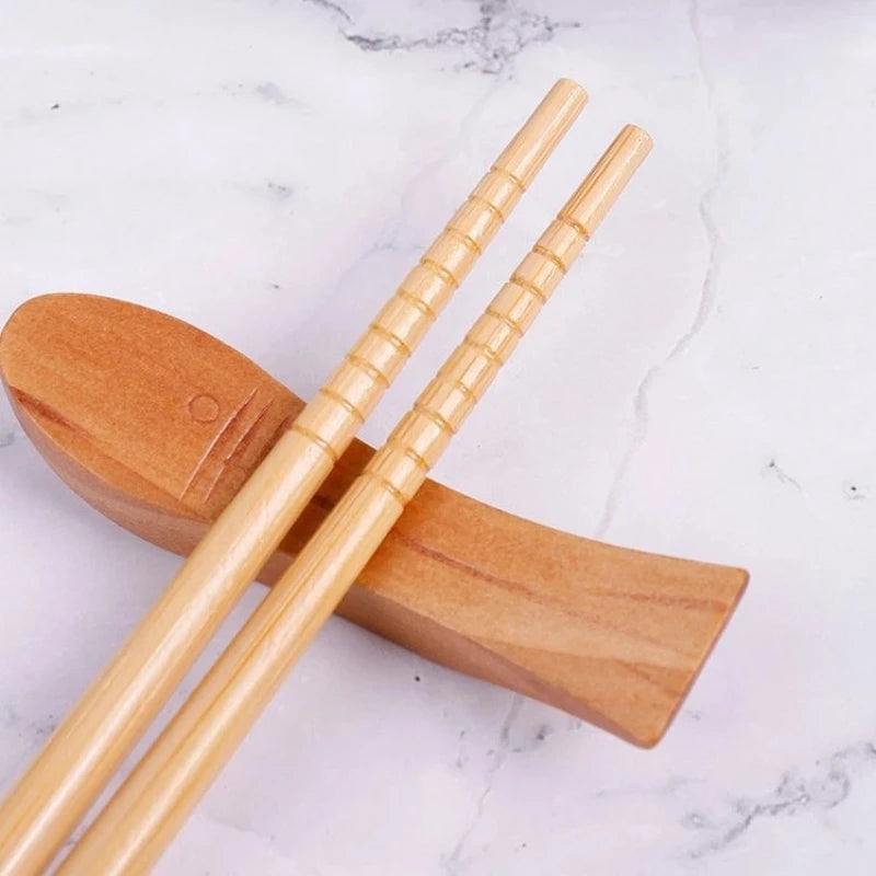 Bamboo Wood Handmade Chopsticks 5 pairs reusable