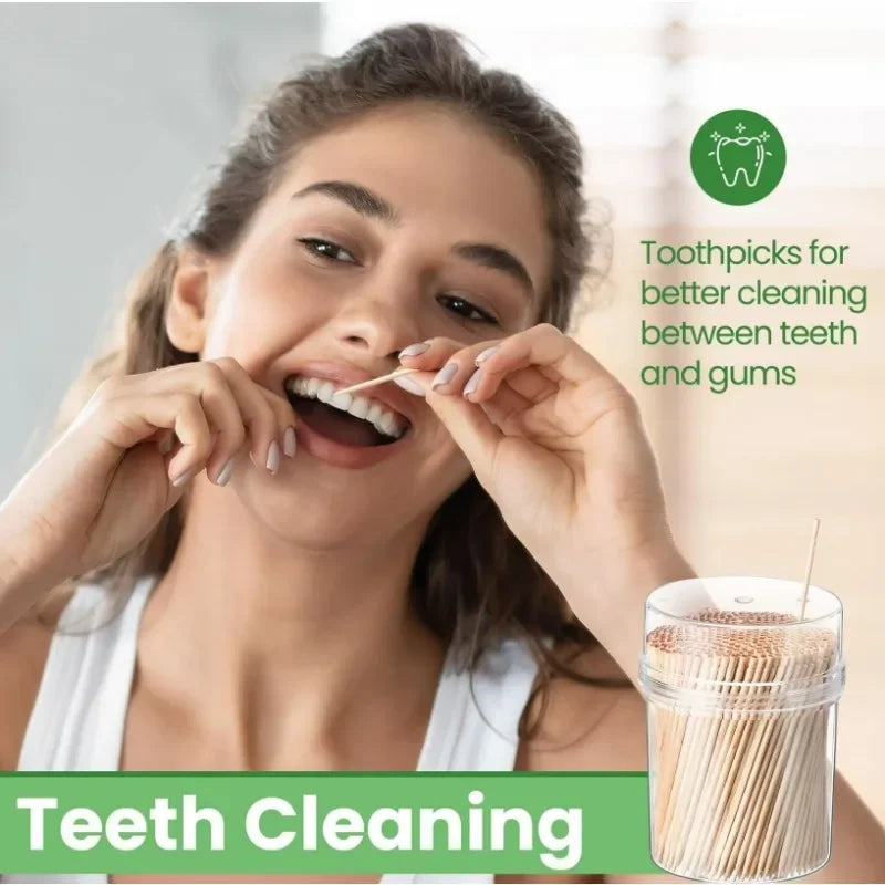 Bamboo Toothpicks Double Headed 500x