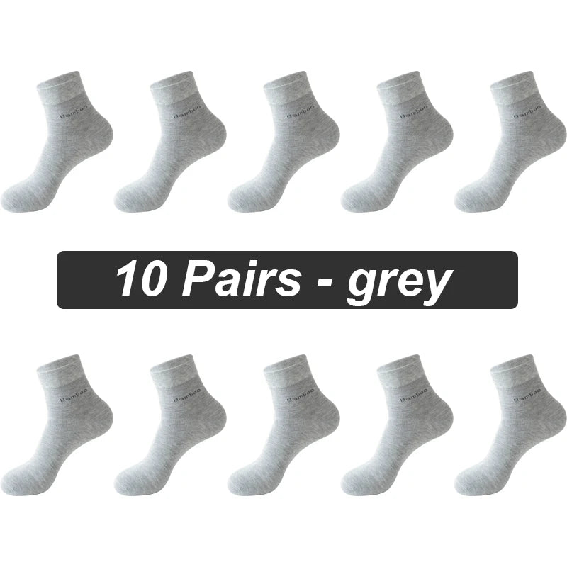 Bamboo Fiber Socks Men 10 pairs