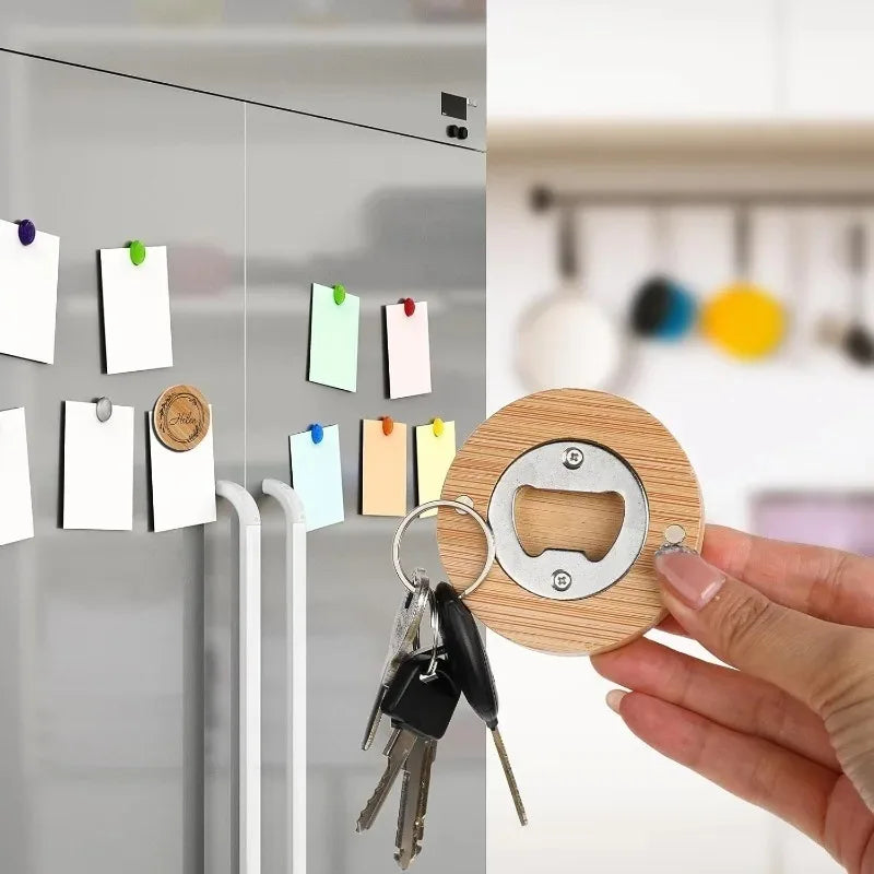 Bamboo Magnetic Bottle Openers  1/3/5/10 pcs