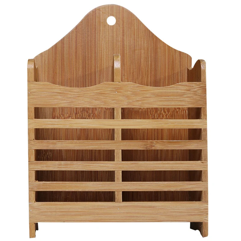 Bamboo Cutlery Storage Rack