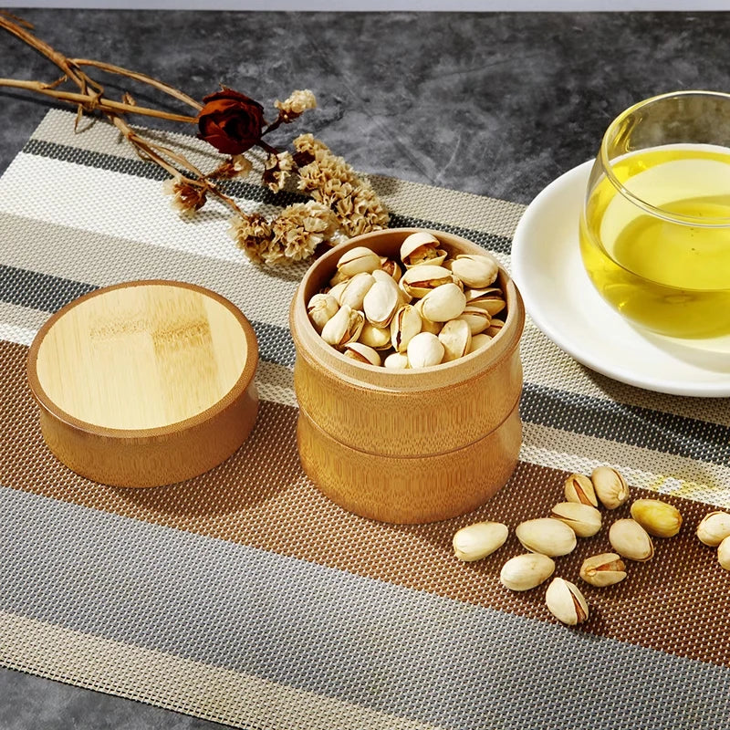 Bamboo Food Storage Box Tea Nut Spice