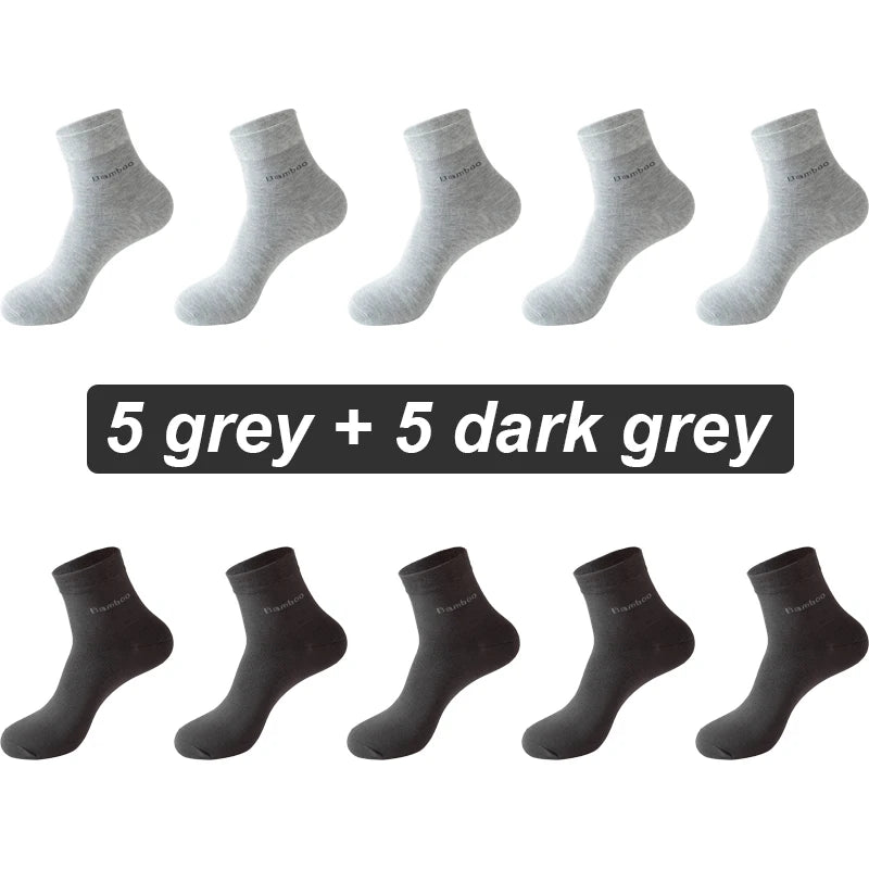 Bamboo Fiber Socks Men 10 pairs