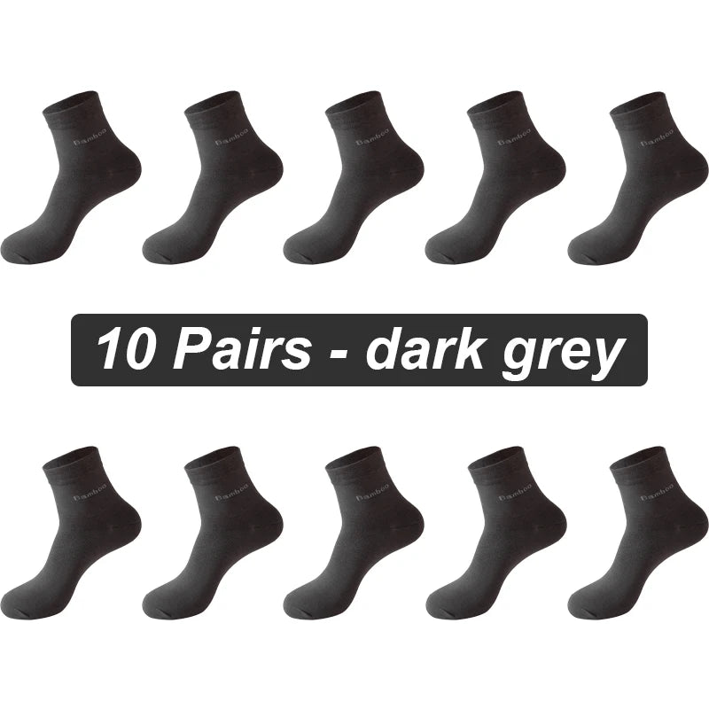 Bamboo Fiber Socks Men 10 pairs