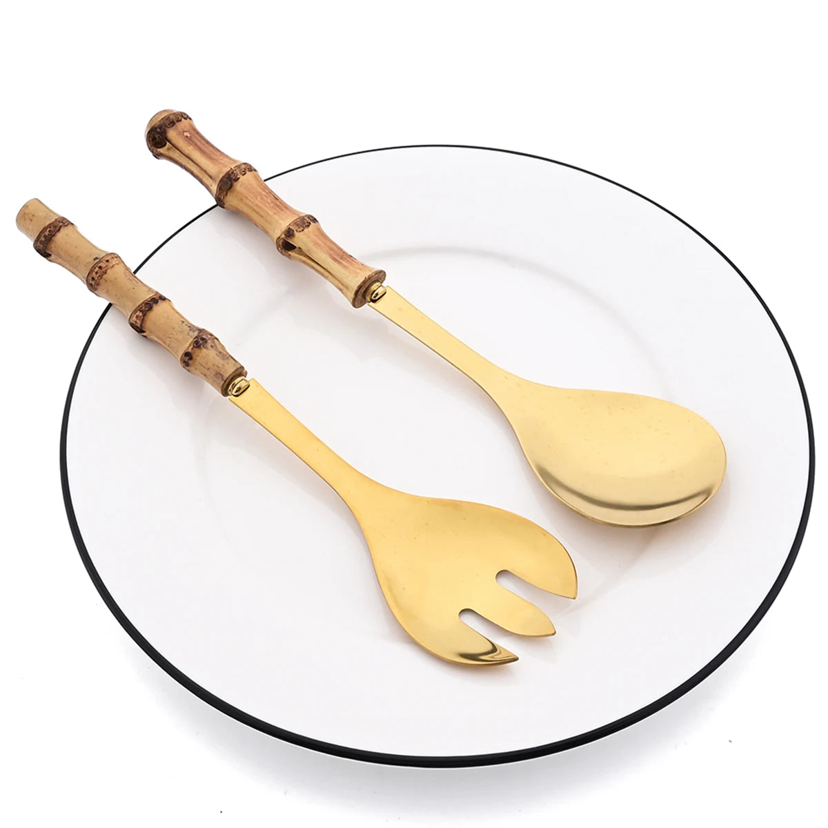 Bamboo Spoon Fork Handle Set 2/4pcs