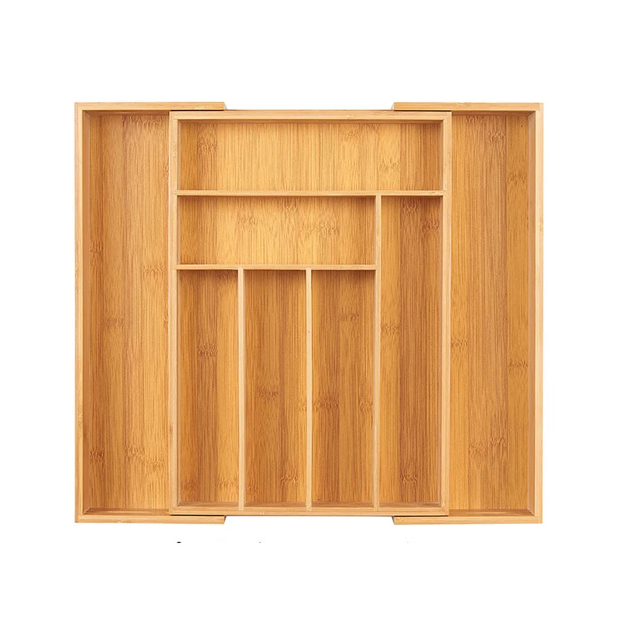 Bamboo Expandable Cutlery Tray