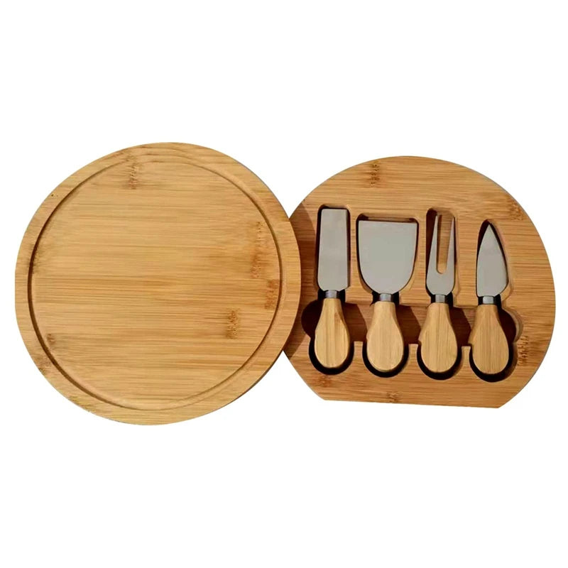 Bamboo Cheese Board Set