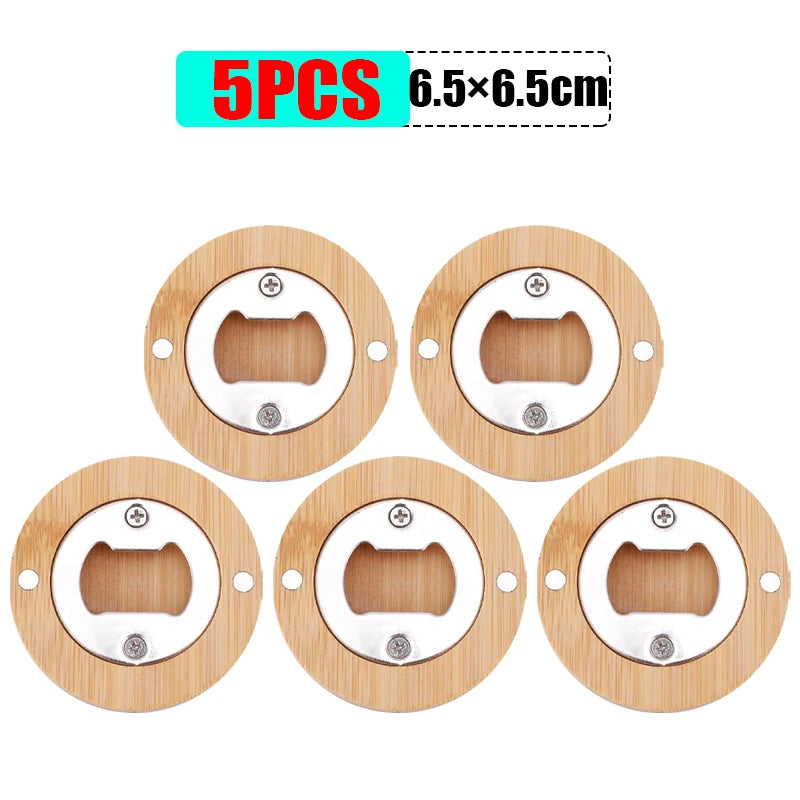 Bamboo Magnetic Bottle Openers  1/3/5/10 pcs