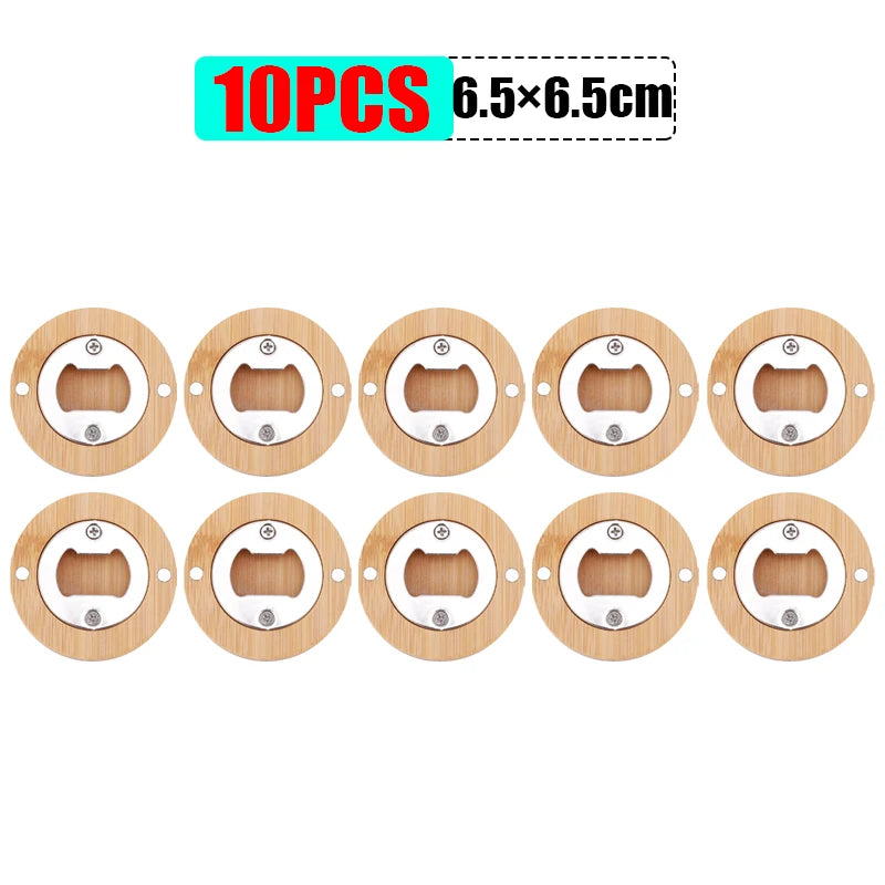 Bamboo Magnetic Bottle Openers  1/3/5/10 pcs