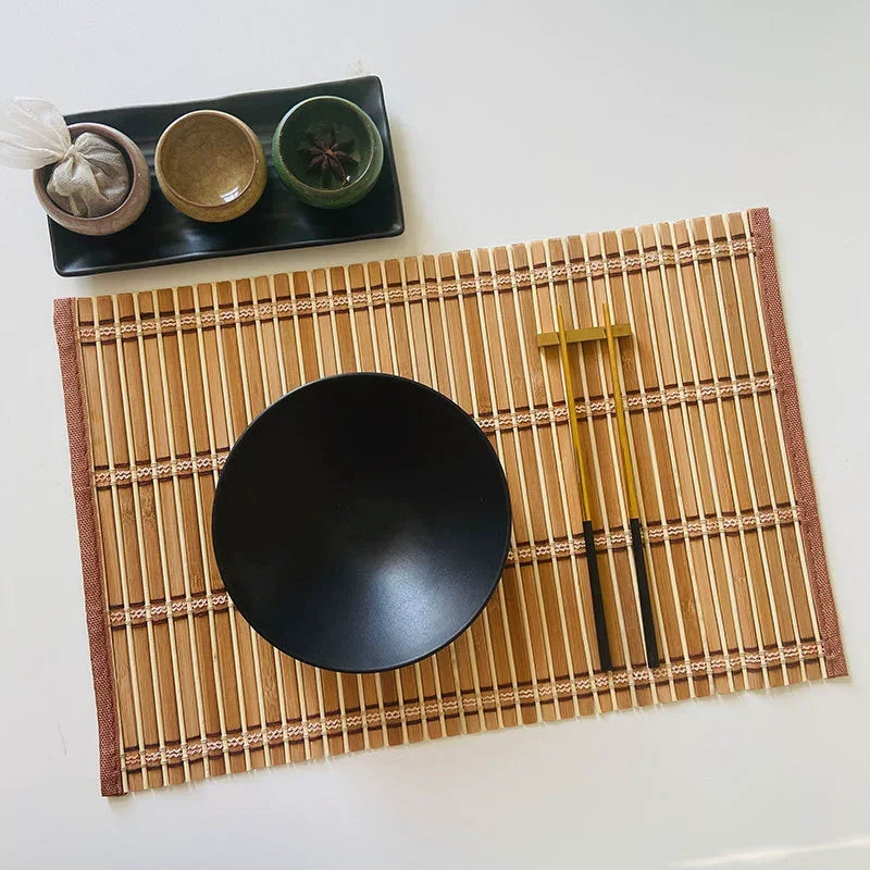 Bamboo Placemats for Dining Table Set of 4