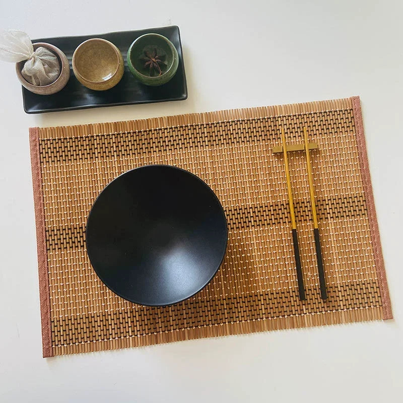 Bamboo Placemats for Dining Table Set of 4