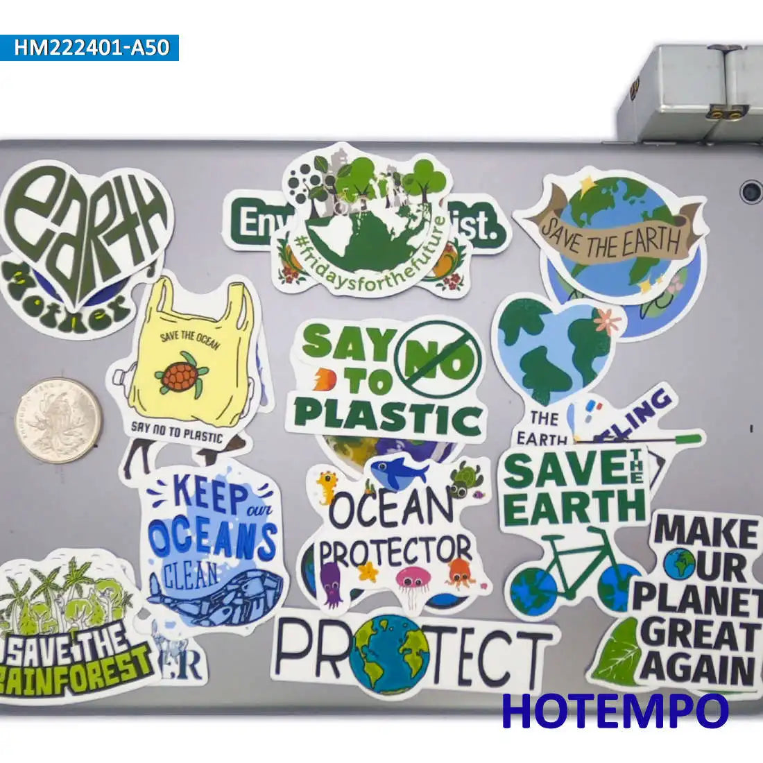 Save The Planet Stickers 50Pcs