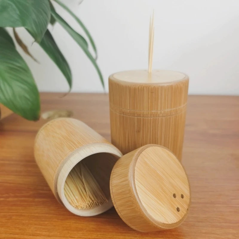 Bamboo Toothpick Holder