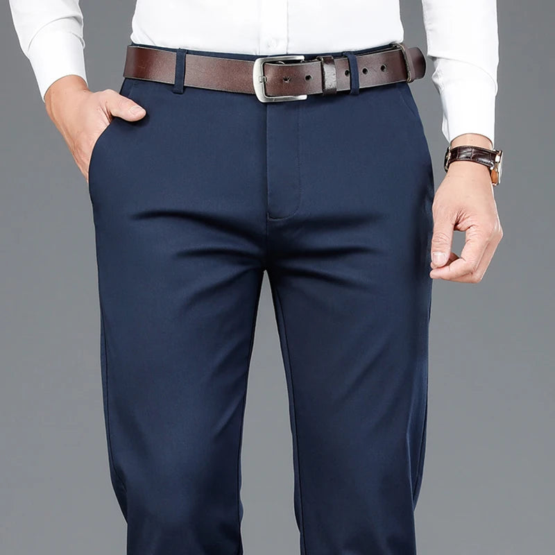 Bamboo Fiber Casual Pants Classic Style Men