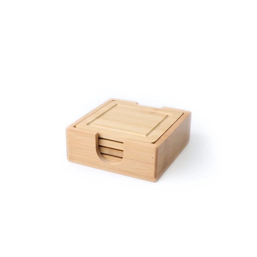 Bamboo Coaster Set