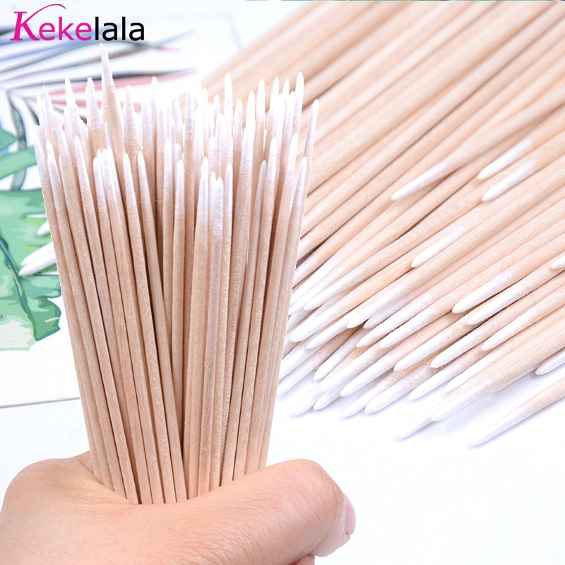 Bamboo Q-tips 500/300/100PCS Cotton Swabs