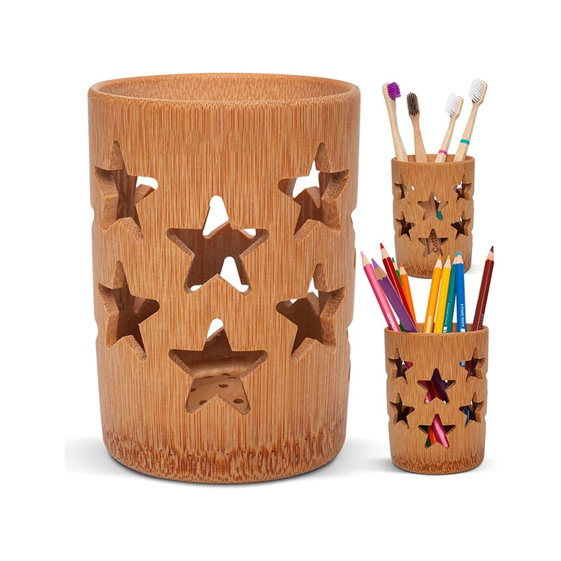 Bamboo Toothbrush Holder