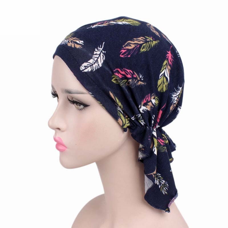Bamboo cotton Pre-Tied Scarf, Turban Women between 54 models
