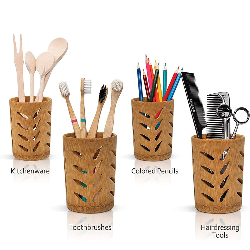 Bamboo Toothbrush Holder