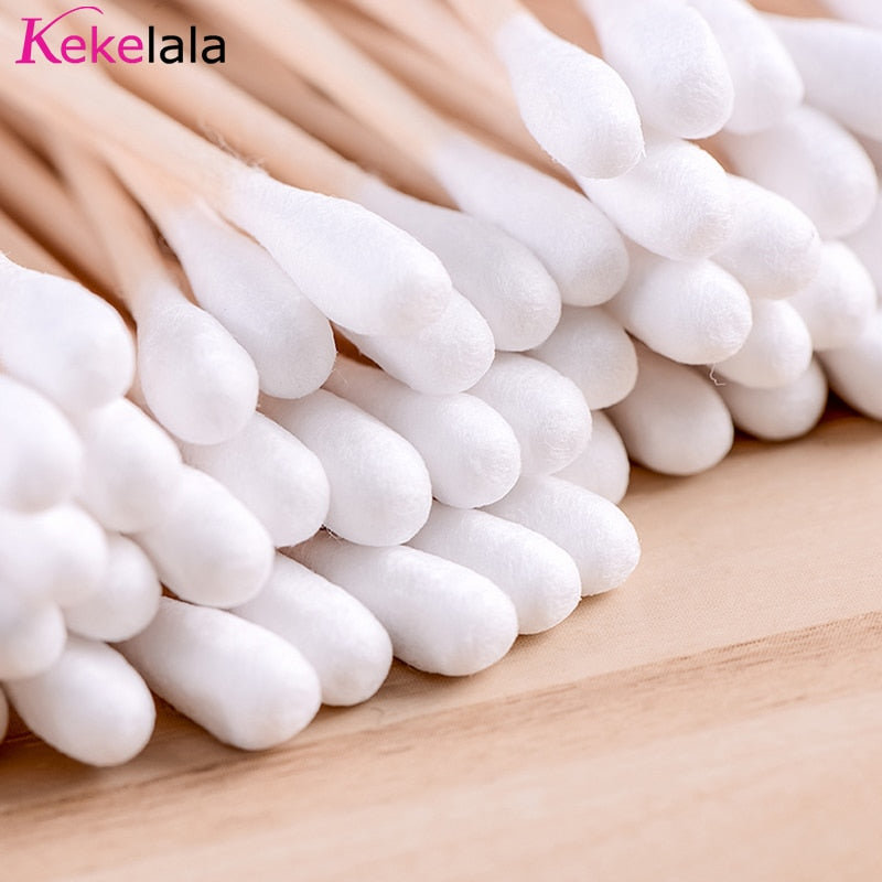 Bamboo Q-tips 500/300/100PCS Cotton Swabs